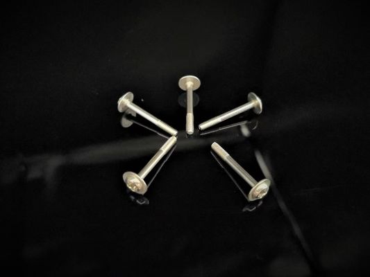 Parti industriali dell'hardware di CNC che si concentrano macchina che elabora la vite mobile del dado delle parti